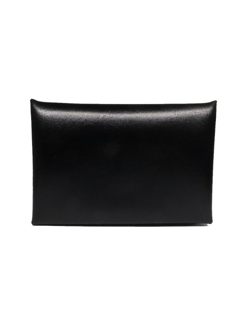 Hermes Calvi Box Calf Black Card Case